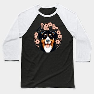 Beauceron Celebrates Spring Amidst Cherry Blossoms Splendor Baseball T-Shirt